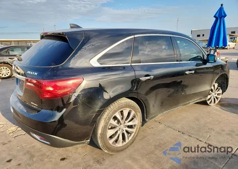 2016 Acura Mdx Technology from USA, damaged, VIN 5FRYD4H48GB005821
